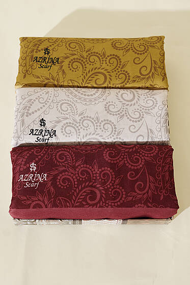 3'lü Paisley Motifli Soft Şal Seti Asorti - Desenli Şal Seti