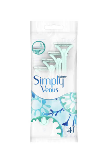4'lü Gillette Simly Venüs 2 Bıçaklı - Tıraş Bıçağı