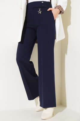 Aksesuarlı Pantolon Lacivert - 500-700 TL Ürünler