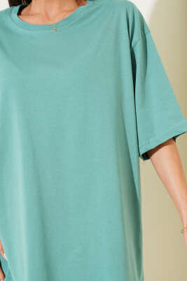 Basıc Oversize T-Shirt Çağla Yeşili - Yeni Giyim