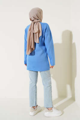 Basic Triko Tunik İndigo - Triko