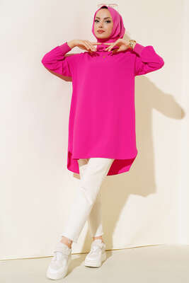 Basic Tunik Fuşya - Tunik