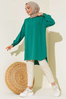 Basic Tunik Zümrüt Yeşili - Tunik