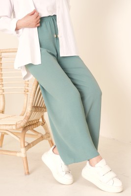 Beli ipli Ayrobin Çağla Yeşili Pantolon