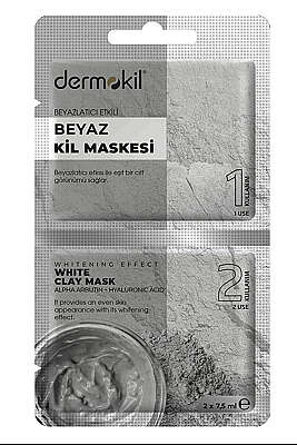 Beyazlatıcı Etkili Beyaz Kil Maskesi 2x7.5 ml - NEW WELL