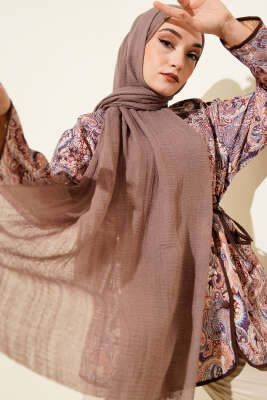 Bürümcük Soft Şal Soft Kahve - ASSE BONE