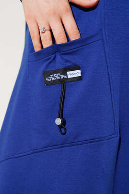 Cep Arma Detaylı Basic Tunik İndigo - Tunik