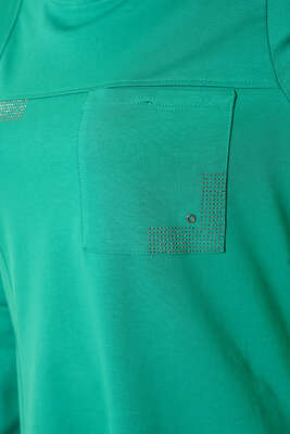 Cep Detaylı Taşlı Tunik Benetton - Tunik