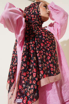 Çiçek Işıltısı Serisi Şal Camel 