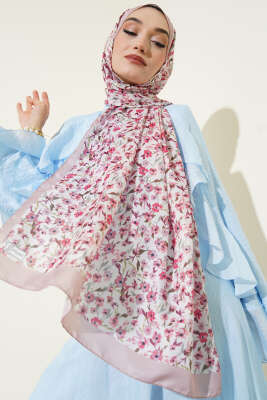 Çiçek Işıltısı Serisi Şal Latte 