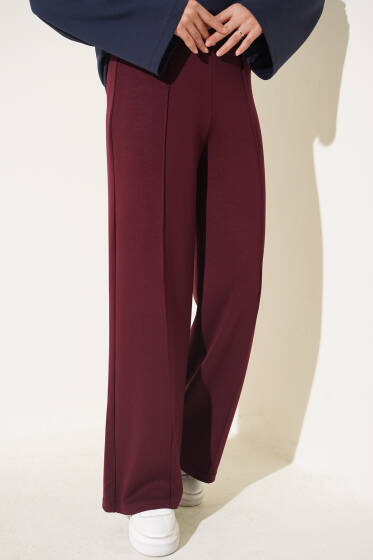 Çımalı Loyşa Pantolon Bordo - Pantolon