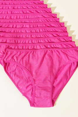 CNT 12'li Bayan Modal Bikini Fuşya - Slip Külot