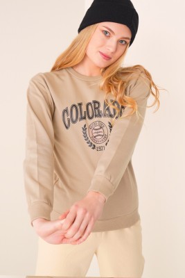 Colorado Baskılı Vizon Sweatshirt 