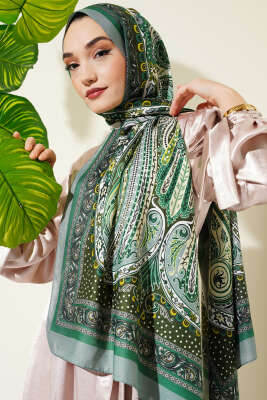 Deluxe Desen Şal Mint 