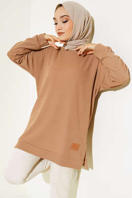 Deri Logo Armalı Camel 