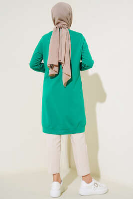 Dikiş Detaylı Mega Cepli Tunik Benetton - Tunik