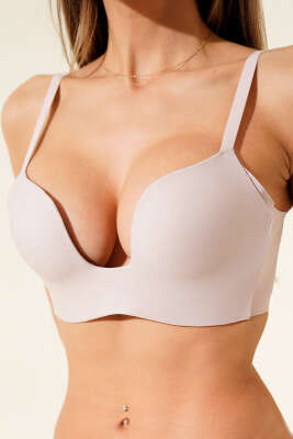 Dikişsiz Destekli Sıfır His Ziro Gram Sütyen Pudra - MİSS FELİZ