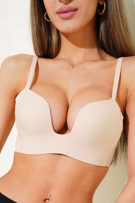 Dikişsiz Destekli Sıfır His Ziro Gram Sütyen Ten - MİSS FELİZ