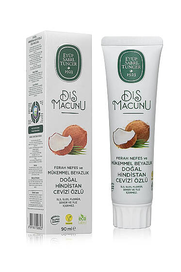 Eyüp Sabri Doğal Hindistan Cevizi Özlü Diş Macunu 90 ml - Diş Macunu