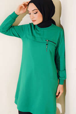 Fermuar Detaylı Tunik Benetton 