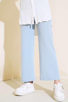 Fitilli Bol Paça Pantolon Bebe Mavi - Pantolon