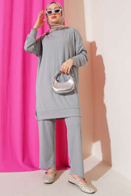 Fitilli İkili Takım Kayrak Grisi 