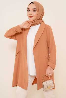 Fleto Cepli Ayrobin Ceket Camel 