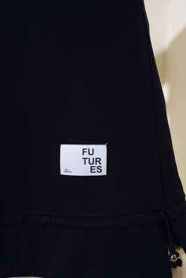 Futures Armalı Uzun Tunik Siyah - Tunik