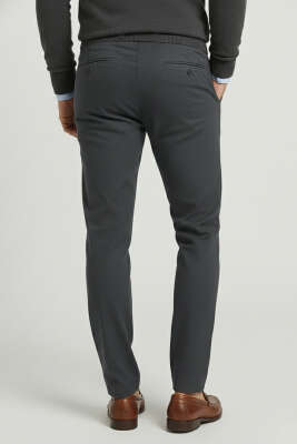 Gabardin Bağcıklı Jogger Pantolon Antrasit - Erkek Pantolon