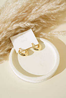 Hilal Model Küpe Gold - Küpe
