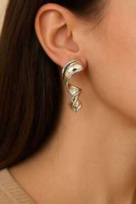 Spiral Küpe Gümüş - İNCİ BİJÜTERİ