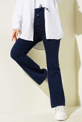 İspanyol Paça Kot Pantolon Lacivert 