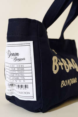 Kanvas Omuz Çantası Lacivert - Kol Çantası