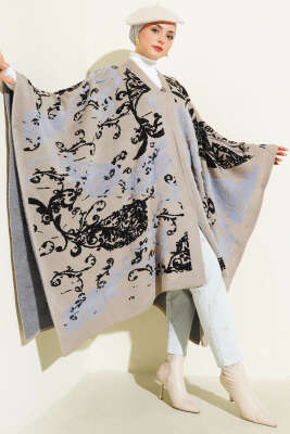 Karışık Desenli Panço Kum Bej - Panço