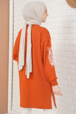 Kolu Çiçek Baskılı Taba Tunik - Tunik