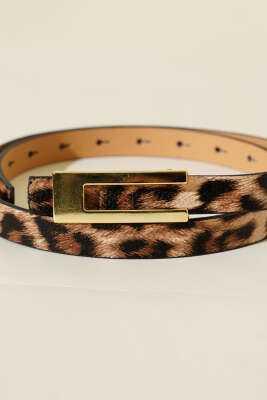 Leopar Desen Kemer Asorti 12 - Deri Kemer