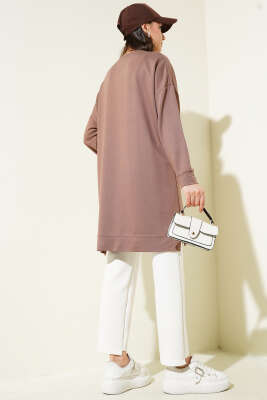 Loyşa Armalı Basic Tunik Kahve - Yılın Fırsatı