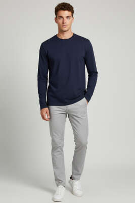 Loyşa Basic Sweatshirt Lacivert - Erkek Sweatshirt