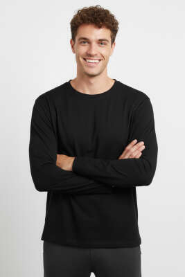 Loyşa Basic Sweatshirt Siyah - VAGANZA
