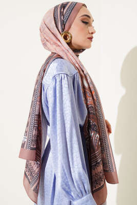 Mercan Desen Soft Şal Camel - Başörtüsü