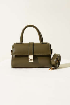 Mıknatıslı El Çantası Haki - Kol Çantası