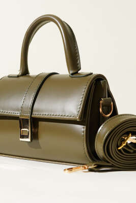 Mıknatıslı El Çantası Haki - Kol Çantası