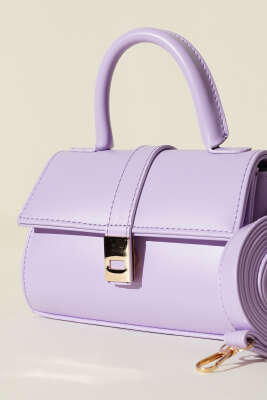 Mıknatıslı El Çantası Lila - Kol Çantası