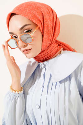 MK Desen Soft Eşarp Oranj 