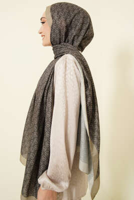 MK Desen Soft Şal Haki - Başörtüsü