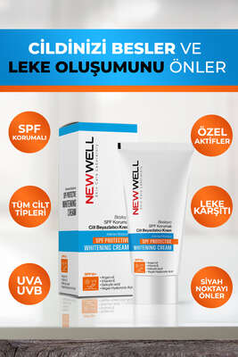 New Well Besleyici SPF Korumalı Cilt Beyazlatıcı Krem - Yılın Fırsatı