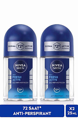 Nivea Roll-on Man 25ML+25ML Avantaj Paket Fresh Active - CİLT BAKIM&KOZMETİK