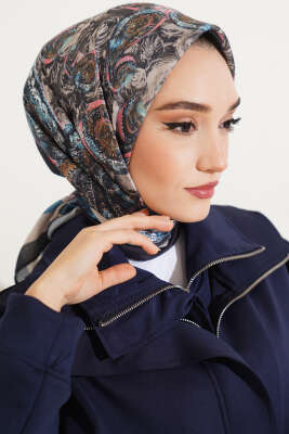 Otantik Paisley Desen Eşarp Kum Bej - Başörtüsü