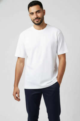 Oversize Erkek Tshirt Beyaz - BY MAMİ