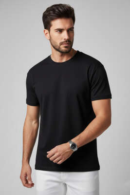 Oversize Erkek Tshirt Siyah - BY MAMİ